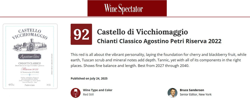 2022 Vicchiomaggio | Agostino Petri | Chianti Classico Riserva
